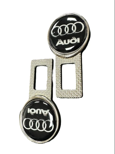 AUDİ Uyumlu İkaz Ses Metal Toka 2 Adet SİYAH - Resim 3