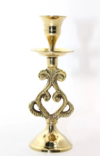 Tekli Pirinç Şamdan 4744 ürün görseli 1