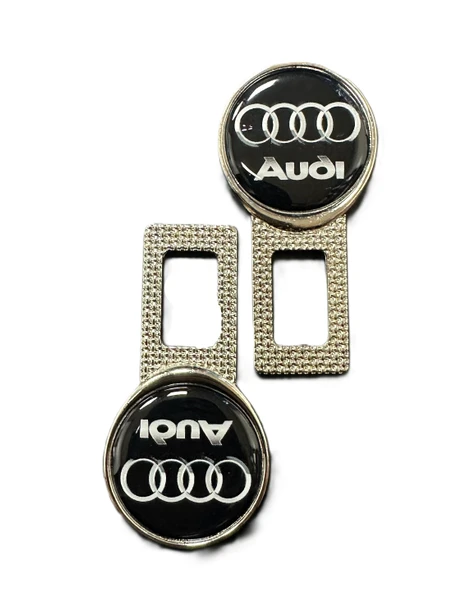 AUDİ Uyumlu İkaz Ses Metal Toka 2 Adet SİYAH