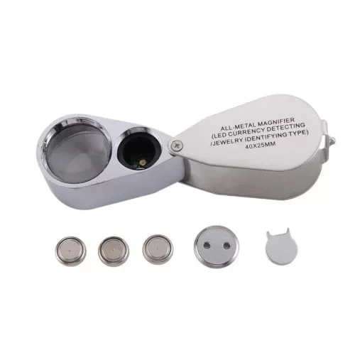 Kontrol, Için Özel Kutulu Metal Işıklı Lup 40x25 - 4