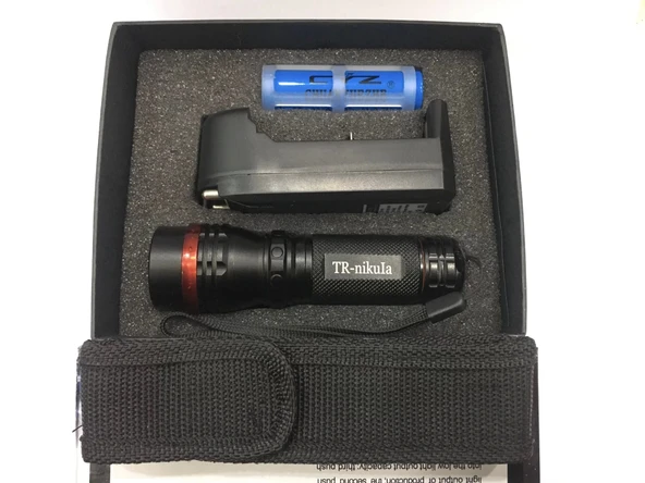 Beyaz Led Işıklı ,şarjlı Pil,şarj Cıhazlı El Fener 620 - Resim 2