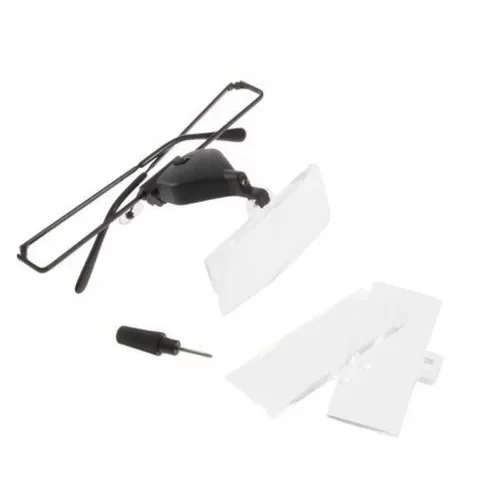 Gözlük Modeli 1.5x,2.5x,3.5x 3 Adet Lensi Gözlük Büyüteç - 2