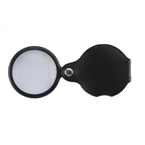 5x50mmmini Büyüteç,cepte Taşınan,optik Lens Katlanabilir Deri Kaplamaxx1051 - 4