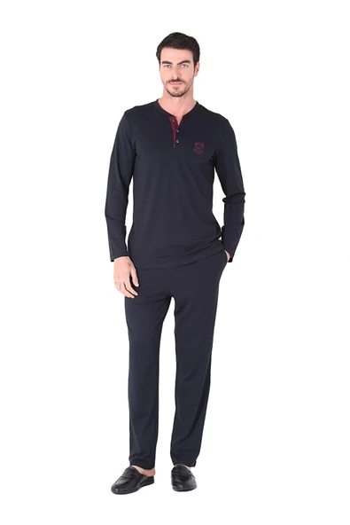 D's Damat 221001 Uzun Kol Pijama Takımı