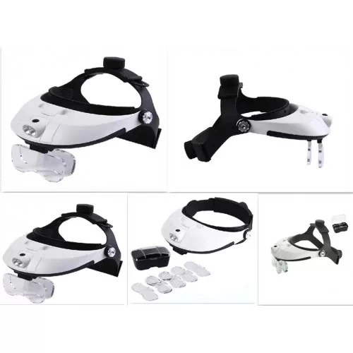 5 Mercekli Çok Fonksiyonlu, Başlık Tip Işıklı Büyüteç 81001h - 5