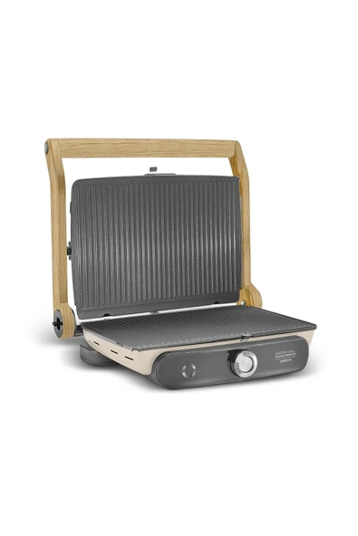 Karaca Gastro Grill Glass Premium 2400W Döküm Izgara ve Tost Makinesi Wood Craft 6 Dilim Kapasiteli - 7