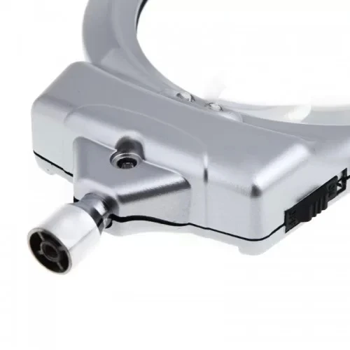 2.5x90 Mm 5x24 Mm Büyüteç, Mandallı Metal Hortumlu Masa Üstü Büyüteç - 7