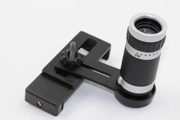 8x18 Zoom Teleskop Telefon Kamera Lensi Mini El Dürbünü - 4