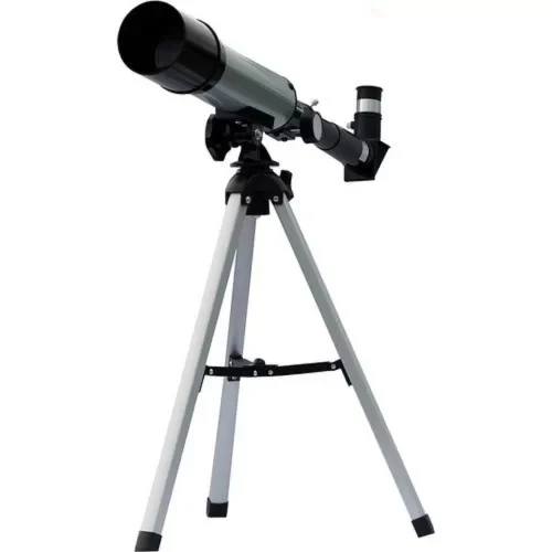 50x360 Mini Teleskop Kara Uzay Teleskobu Aliminyum Gövde Tripodlu - Resim 7