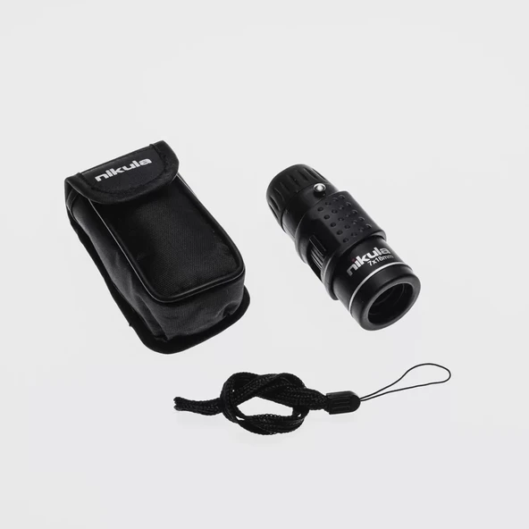 Nıkula 7x18  Avuç Içi  Kauçuk Kaplamalı Hd Optik, Cepte Taşınan Mini Monoküler Dürbün ürün görseli 1