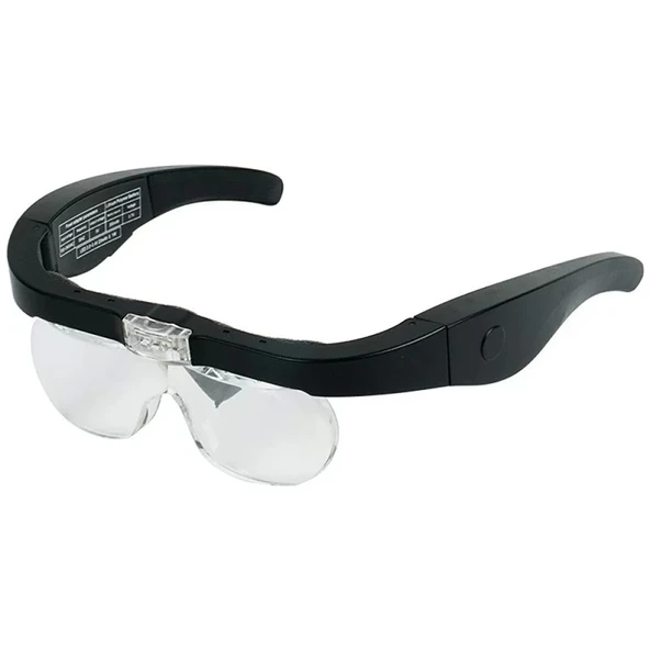 Şarjlı Gözlük Büyüteç  4 Farklı Lens 11537dc - Resim 2