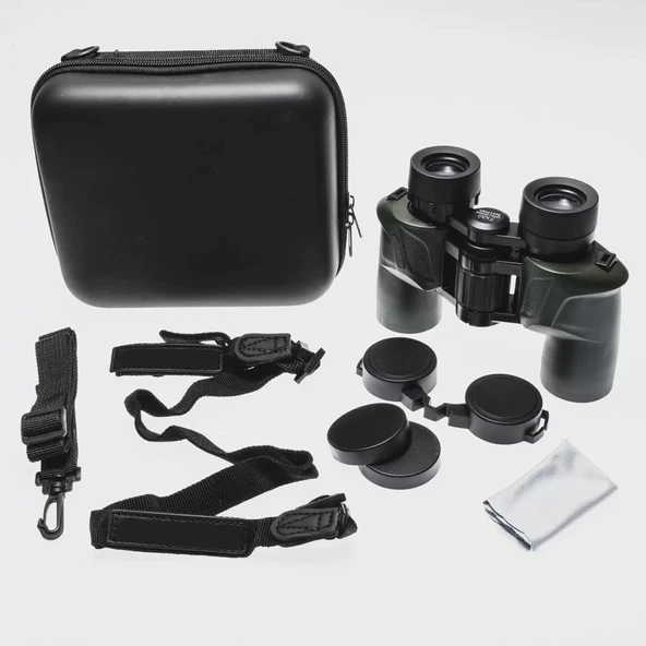 7x30 Profesyonel Su Geçirmez El Dürbünü 1000m/137m Yeşil ürün görseli 1