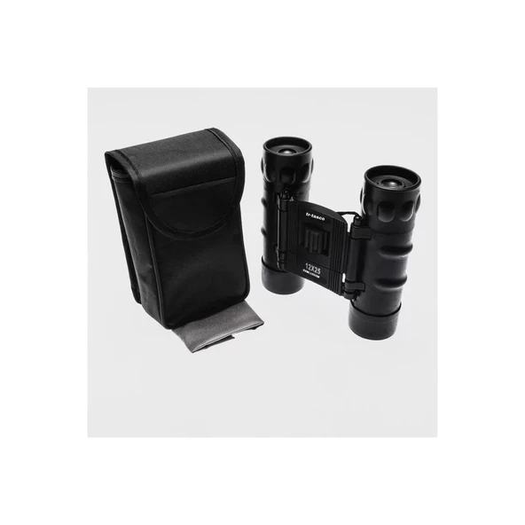 Trtasco 12x25 El Dürbünü 1000m/56m  Geniş Görüş Alanlı Siyah ürün görseli 1