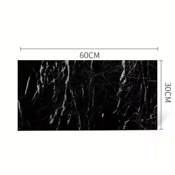 Siyah Mermer Desenli Alüminyum Plastik Duvar Sticker - 2