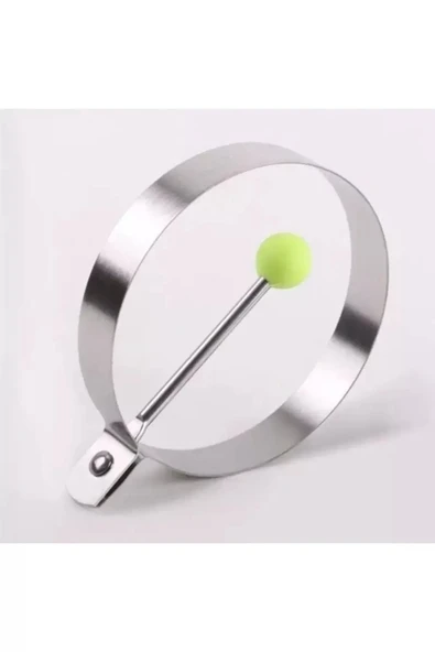 Metalik Daire Şeklinde Metal Omlet Yumurta Ve Krep Kalıpları - Resim 2