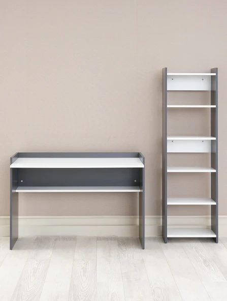Ahşap Çalışma Masası ve Kitaplık - 5