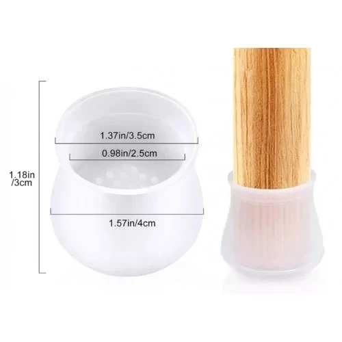 Masa Ve Sandalye Ayak Koruyucu Silikon 12 Adet - Resim 4