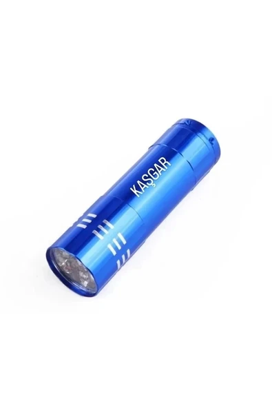 Süper Parlak 9 Ledli Metal Mini El Feneri - Resim 6