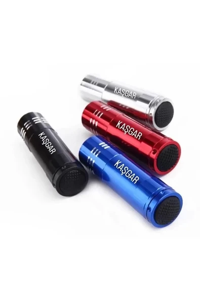 Süper Parlak 9 Ledli Metal Mini El Feneri - Resim 7