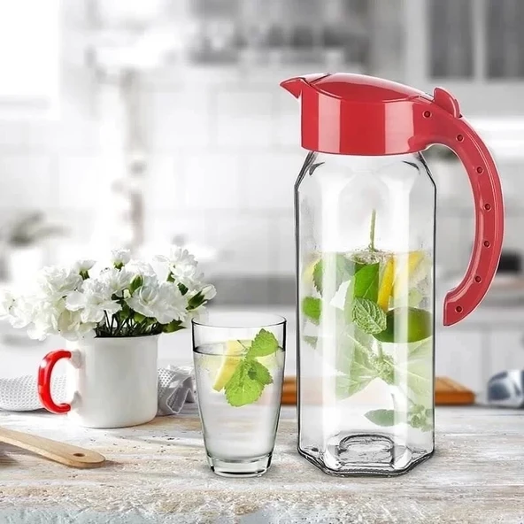 Cam Sürahi Ala Jug 1500 Ml