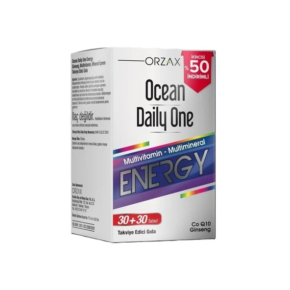 Ocean Daily One Energy 30+30 Tablet - %50 İndirimli