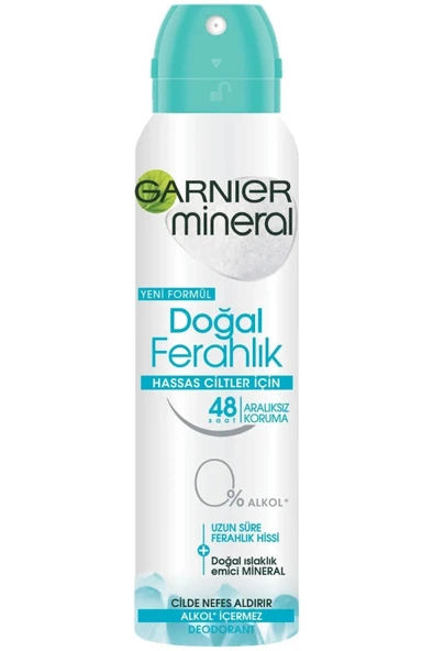 Garnier Anti - Perspirant Sprey Deodorant - Doğal Ferahlık 150 Ml 3600542038157 ürün görseli