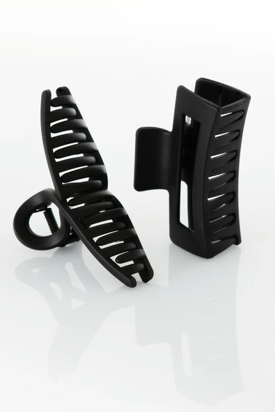 TOKALAND 2'Li Set Kaymaz Mat Görünümlü Mandal Saç Tokası - 4