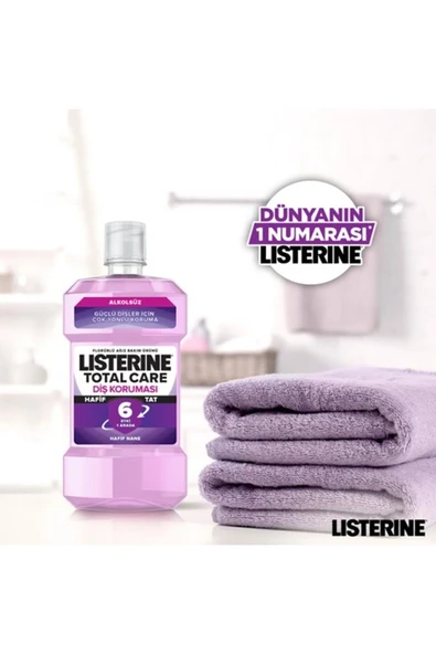 Listerine Total Care Hafif Tat Alkolsüz Ağiz Bakim Suyu 500ml - 7
