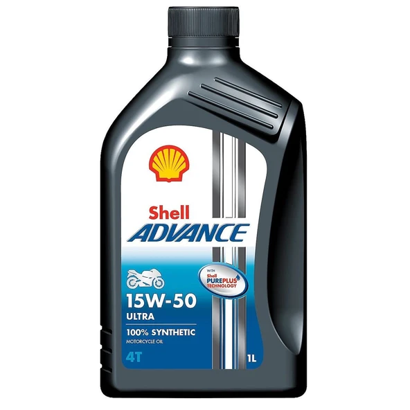 Shell Advance 4T Ultra 15w50 Motosiklet Motor Yağı 1lt