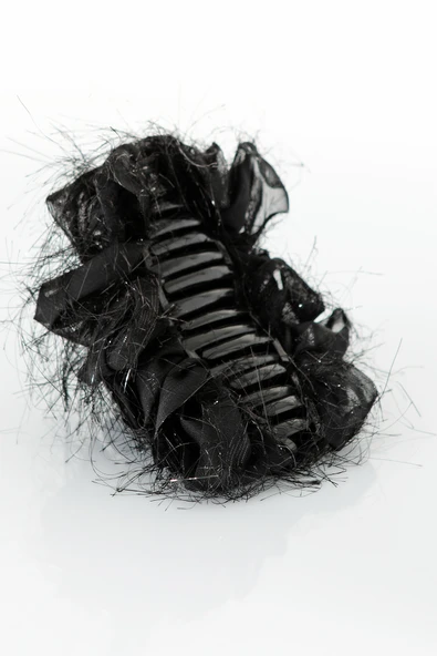 TOKALAND Tüy Detaylı Şık Tüllü Mandal Saç Tokası ürün görseli 1