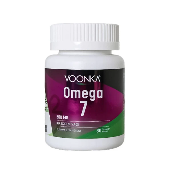 Voonka Omega 7 Kır İğdesi Yağı 500 mg 30 Yumuşak Kapsül ürün görseli