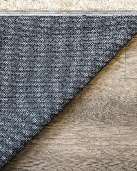 Halı Atölyesi Bej Salon&Yolluk Dijital Baskılı Makinede Yıkanabilir Kaymaz Taban Saçaklı Halı HA375 - Resim 6