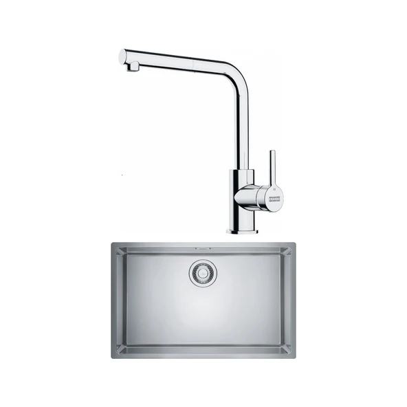 Maris Mrx 110-70 Eviye, Lina Spiralli Inox Armatür Seti ürün görseli 1