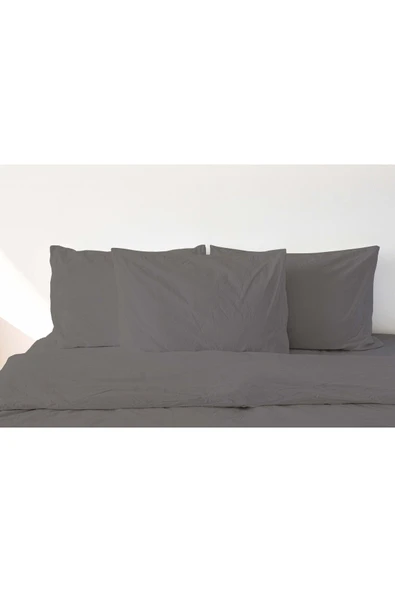 | Purecomfort | %100 Doğal Pamuk 2'li Yastık Kılıfı Seti | Açık Gri - 2