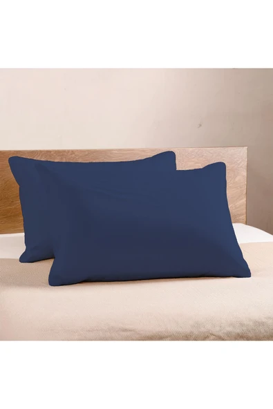 | Purecomfort | %100 Doğal Pamuk 2'li Yastık Kılıfı Seti | Lacivert