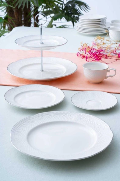 Acar Serenity Silver 20 Parça Brunch Seti PORWM-06191