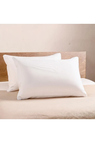 | Purecomfort | %100 Doğal Pamuk 2'li Yastık Kılıfı Seti | Beyaz