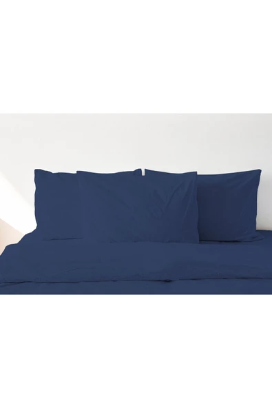 | Purecomfort | %100 Doğal Pamuk 2'li Yastık Kılıfı Seti | Lacivert - 2