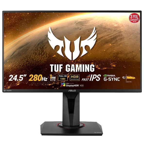 Asus TUF Gaming VG259QM 24.5" 1 ms Full HD Pivot IPS 280 Hz Oyuncu Monitörü - Resim 1