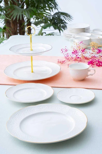 Acar Serenity Gold 20 Parça Brunch Seti PORWM-06192