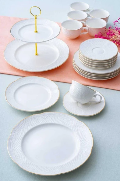 Acar Serenity Gold 20 Parça Brunch Seti PORWM-06192 - 3