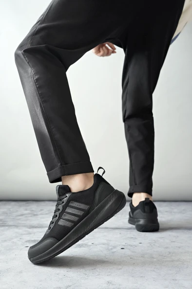 Muggo KENS Garantili Erkek Ortopedik Günlük Bağcıklı Yürüyüş Koşu Sneaker Spor Ayakkabı - 11