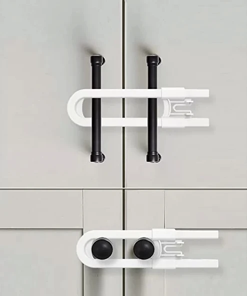 Bebek Çocuk Çekmece Ve Dolap Koruma Raylı Güvenlik Sistemi Emniyet Kilidi - 2