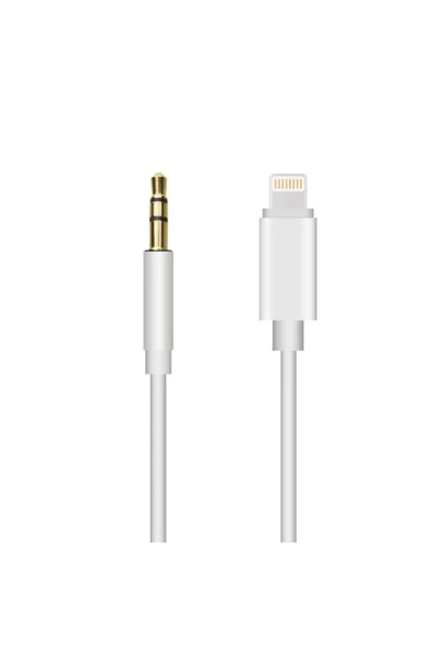 Tootech Lightning Aux 3.5mm 1m Jack Dönüştürücü Aparat Iphone 7 8 X 11 12 13 Uyumlu Ses Otg Kablo