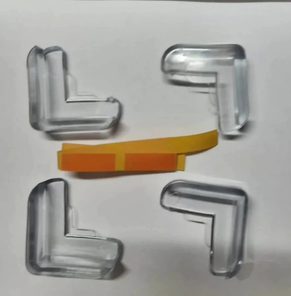 4 Lü Masa Sehpa Köşe Koruyucu Silikon- Çocuk Koruma Aparatı - 3