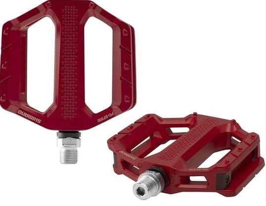 SHIMANO Pedal (Düz) PD-EF202 Kırmızı - 3