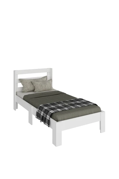 Ninnimo Wizy 90x190 Yatak Uyumlu Beyaz Mdf Karyola - 3