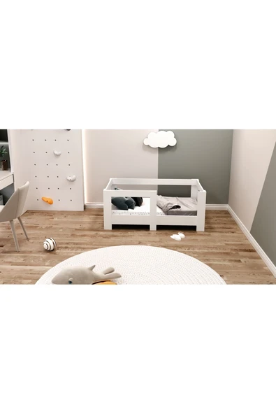 Ninnimo Montessori 70x140 Yatak Uyumlu Mdf Beyaz Çocuk Karyola - 2