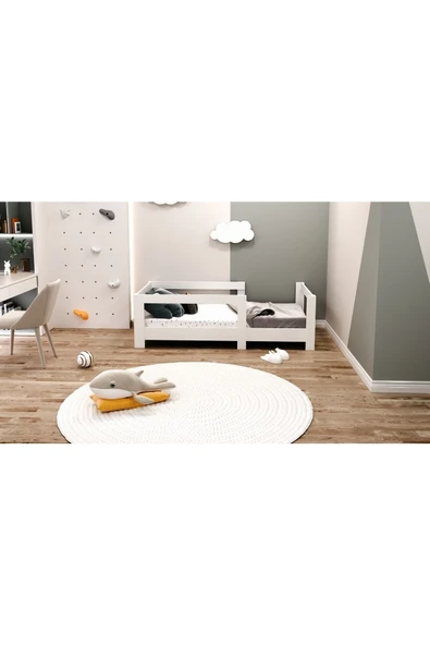 Ninnimo Ninnimo Beyaz Mdf 90x190 Yatak Uyumlu Elit Montessori Karyola - 2