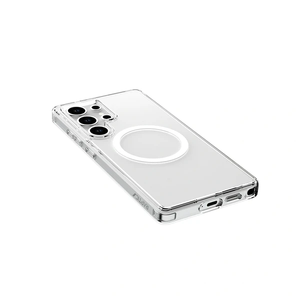 Galaxy S25 Ultra Kılıf Magsafe Şarj Özellikli Raptic Crystal Magsafe Serisi Şeffaf Kapak - Resim 5